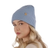 Czapka zimowa damska, różowa, 100% wełniana merino Isla-4