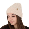 Czapka zimowa damska, różowa, 100% wełniana merino Isla-9