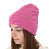 Czapka zimowa damska, różowa, 100% wełniana merino Isla-11