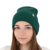 Czapka zimowa damska, różowa, 100% wełniana merino Isla-14