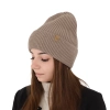 Czapka zimowa damska, różowa, 100% wełniana merino Isla-16