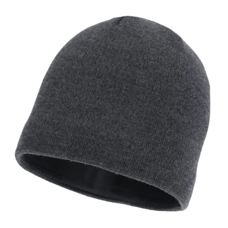 Czapka zimowa męska, szara, z wełną merino Trento-2