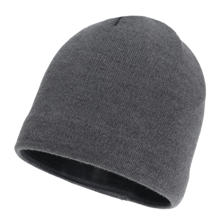Czapka zimowa męska, szara, z wełną merino Trento-1