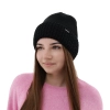 Czapka zimowa damska, różowa, z wełną merino Febe-5