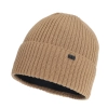 Czapka zimowa męska, camel, z wełną merino Darino-2