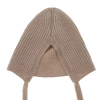 Czapka jesienna, wiosenna dla chłopca, wełna merino z kaszmirem, wiązana, błękitna Pelmo-5