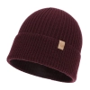 Czapka zimowa damska, burgundowa, 100% wełniana merino Isla-1