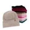 Czapka zimowa damska, brązowa, 100% wełniana merino Isla-5