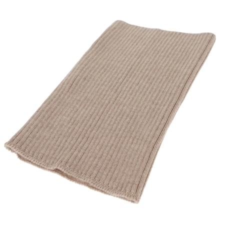 Czapka i komin dla chłopca jesienny, wiosenny komplet, beżowy, 100% wełniany merino Kimu-5
