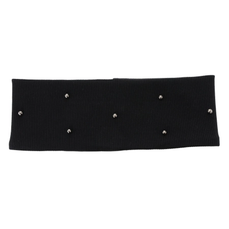 Opaska jesienna, wiosenna dla dziewczynki, czarna, bawełniana Pivora-2