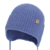 Czapka jesienna, wiosenna dla chłopca, 100% wełniana merino, niebieska Fenaro-1