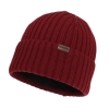 Czapka zimowa męska, bordowa, 100% wełniana merino Brevin-2