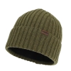 Czapka zimowa męska, khaki, 100% wełniana merino Brevin-2