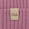 Czapka i komin dla dziewczynki jesienny, wiosenny komplet, beżowy, 100% wełniana merino Belira-4