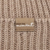 Czapka i komin dla dziewczynki, zimowy komplet, bezszwowy czarny, 100% wełniany merino, Silena-3