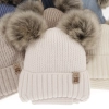 Czapka i komin dla chłopca zimowy komplet, szary, wiązany, 100% wełniany merino Konor-6