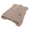 Czapka i komin dla chłopca zimowy komplet, ciemnoniebieski, 100% wełniany merino,  podszyty bawełną, Flurix-2