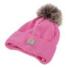 Czapka i komin dla dziewczynki zimowy komplet, kremowy, 100% wełniany merino, podszyty bawełną, Senira-4