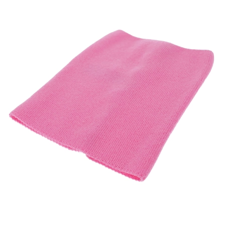 Czapka i komin dla dziewczynki zimowy komplet, jasnoróżowy, 100% wełniany merino, podszyty bawełną, Senira-5