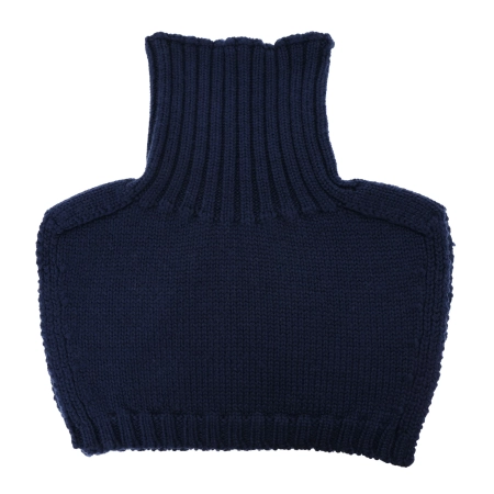 Golf zimowy dla chłopca, 100% wełniany merino, granatowy Sapporo-3