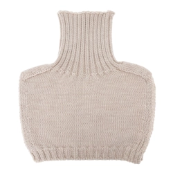 Golf zimowy dla chłopca, 100% wełniany merino, beżowy Sapporo-1