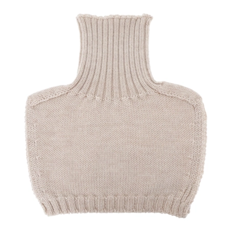Golf zimowy dla chłopca, 100% wełniany merino, beżowy Sapporo-1