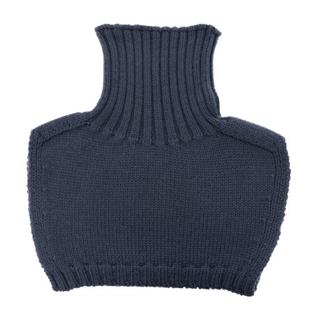 Golf zimowy dla chłopca, 100% wełniany merino, ciemnoniebieski Sapporo-1