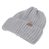 Czapka zimowa damska, camel, 100% wełniana merino Lano-3