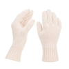 Rękawiczki zimowe damskie, jasnoróżowe, 100% wełniane merino Nordico-1