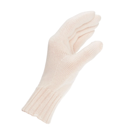Rękawiczki zimowe damskie, jasnoróżowe, 100% wełniane merino Nordico-3