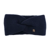 Opaska zimowa damska, dwuwarstwowa, granatowa, 100% wełniana merino, Melora-2