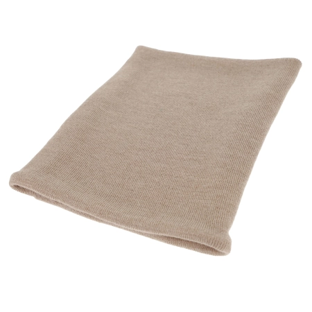 Czapka i komin dla dziewczynki zimowy komplet, dwuwarstwowy, fioletowy, 100% wełniany merino, Lurina-5