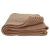 Szalik zimowy damski, camel, 100% wełniany merino, Laviro-1