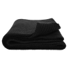 Szalik zimowy damski, czarny, 100% wełniany merino, Laviro-1