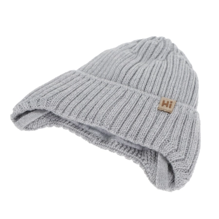Czapka zimowa dla chłopca, niebieska, 100% wełniana merino, podszyta bawełną Garnet-3