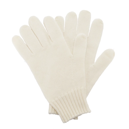 Rękawiczki zimowe damskie, kremowe, 100% wełniane merino Nordico-2