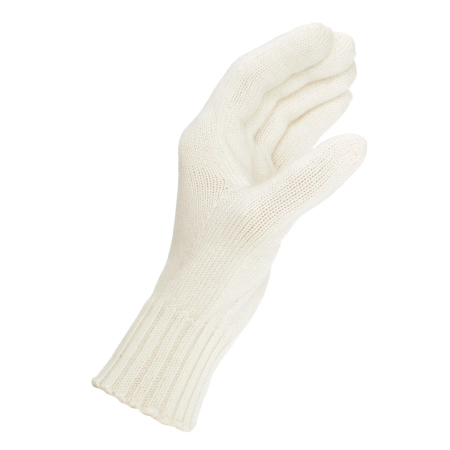 Rękawiczki zimowe damskie, kremowe, 100% wełniane merino Nordico-3