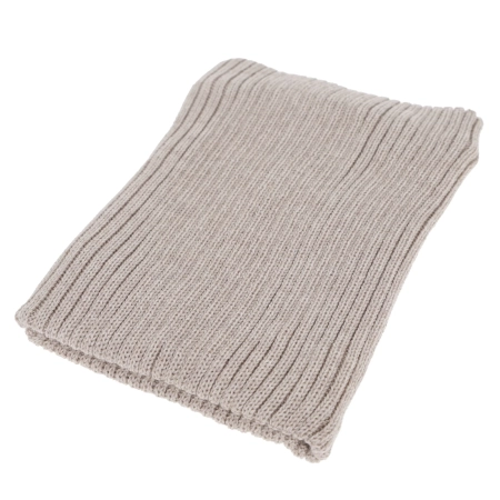 Czapka i komin dla chłopca zimowy komplet, brązowy, z wełną merino, wiązany Palino-6