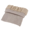 Czapka i komin dla chłopca zimowy komplet, camel, z wełną merino, wiązany Palino-5