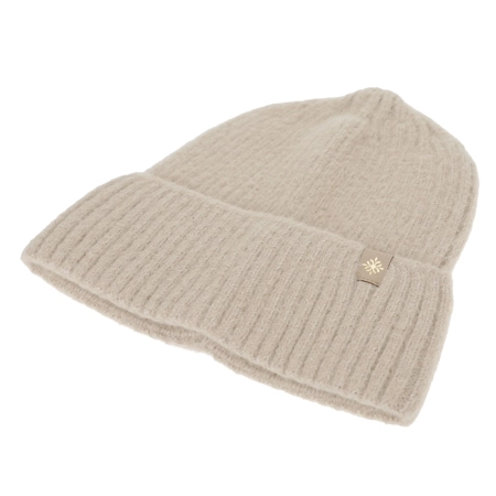 Czapka i szalik damski, zimowy komplet, z wełną merino, różowy Felora-4