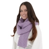 Szalik zimowy damski, fioletowy, 100% wełniany merino, Laviro-2