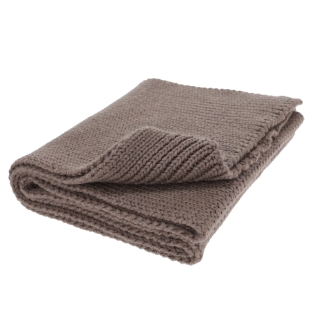 Szalik zimowy damski, błękitny, 100% wełniany merino, Laviro-2