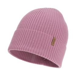 Czapka damska zimowa, wiosenna, fioletowa, 100% wełniana merino Valenza-1