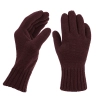 Rękawiczki zimowe damskie, burgundowe, 100% wełniane merino Nordico-1
