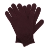 Rękawiczki zimowe damskie, burgundowe, 100% wełniane merino Nordico-2