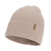 Czapka damska zimowa, wiosenna, beżowa, 100% wełniana merino Valenza-1