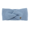 Opaska zimowa damska, dwuwarstwowa, błękitna, 100% wełniana merino, Melora-2