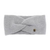 Opaska zimowa damska, dwuwarstwowa, szara, 100% wełniana merino, Melora-2