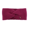 Opaska zimowa damska, dwuwarstwowa, amarantowa, 100% wełniana merino, Melora-1