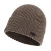 Czapka zimowa męska, brązowa, wełna merino z kaszmirem, Montario-1